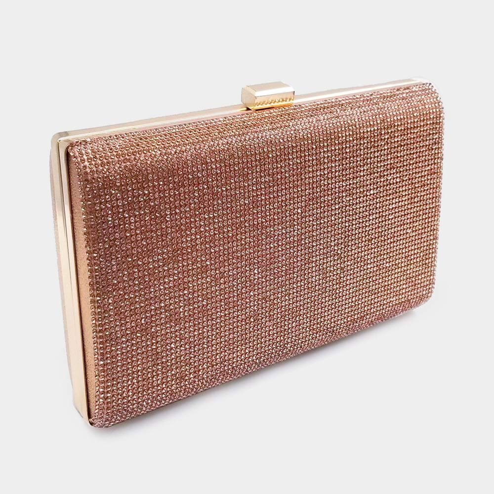 Bling Rectangle Evening Clutch Crossbody Bag